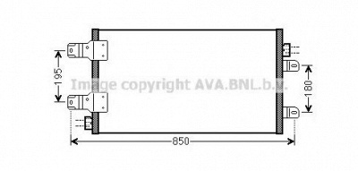 AVA QUALITY COOLING rt5443 -  Конденсатор, кондиционер
